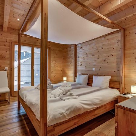 Chalet Flocon De Neige - Jacuzzi - Sauna La Tzoumaz Εξωτερικό φωτογραφία