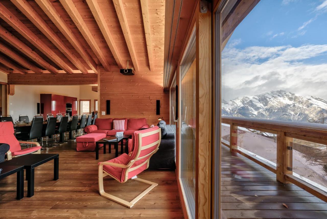 Chalet Flocon De Neige - Jacuzzi - Sauna La Tzoumaz Εξωτερικό φωτογραφία