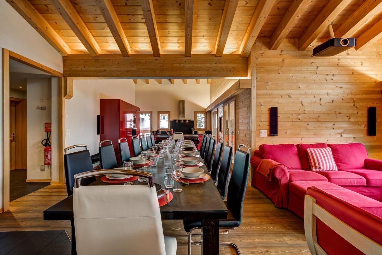 Chalet Flocon De Neige - Jacuzzi - Sauna La Tzoumaz Εξωτερικό φωτογραφία