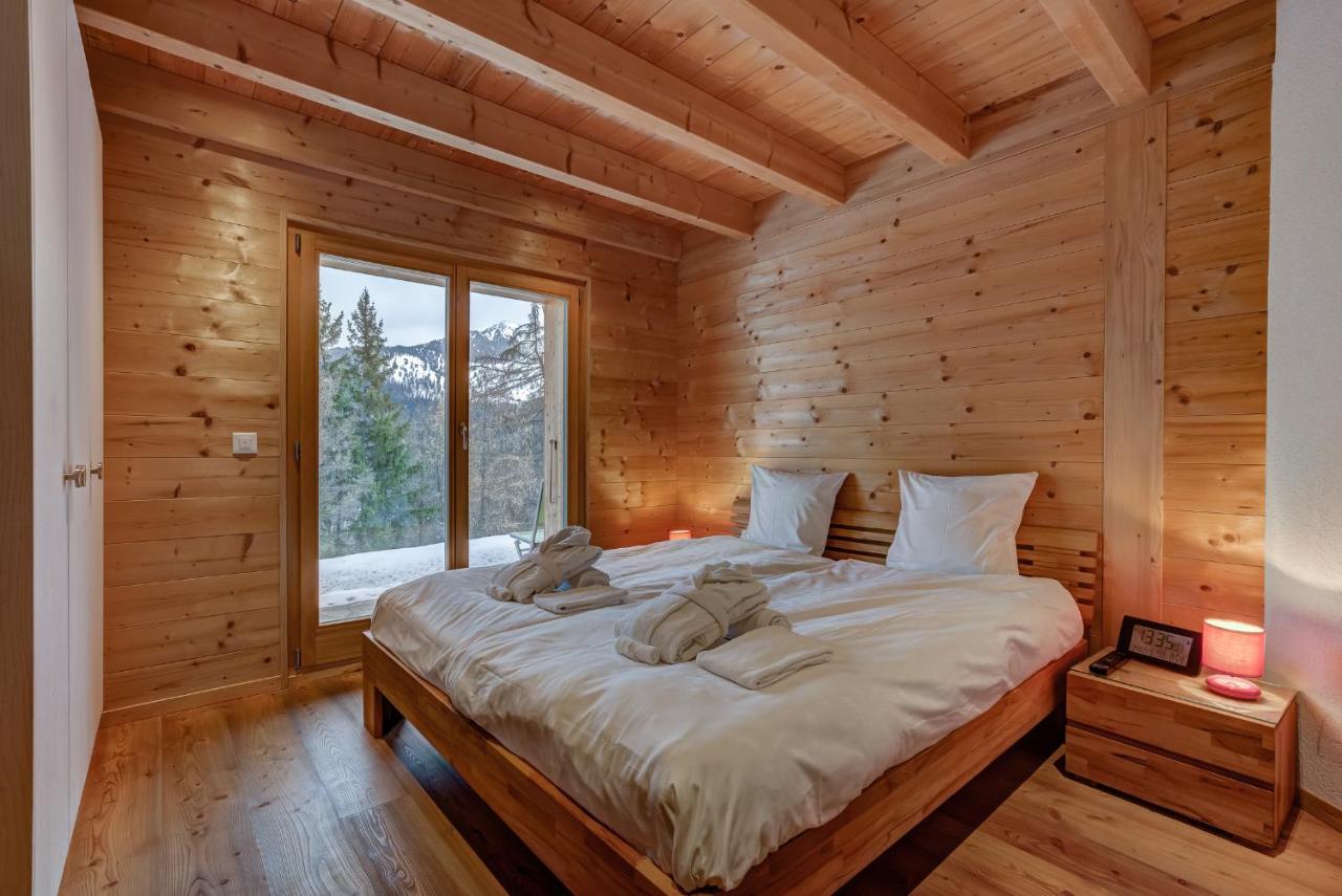 Chalet Flocon De Neige - Jacuzzi - Sauna La Tzoumaz Εξωτερικό φωτογραφία