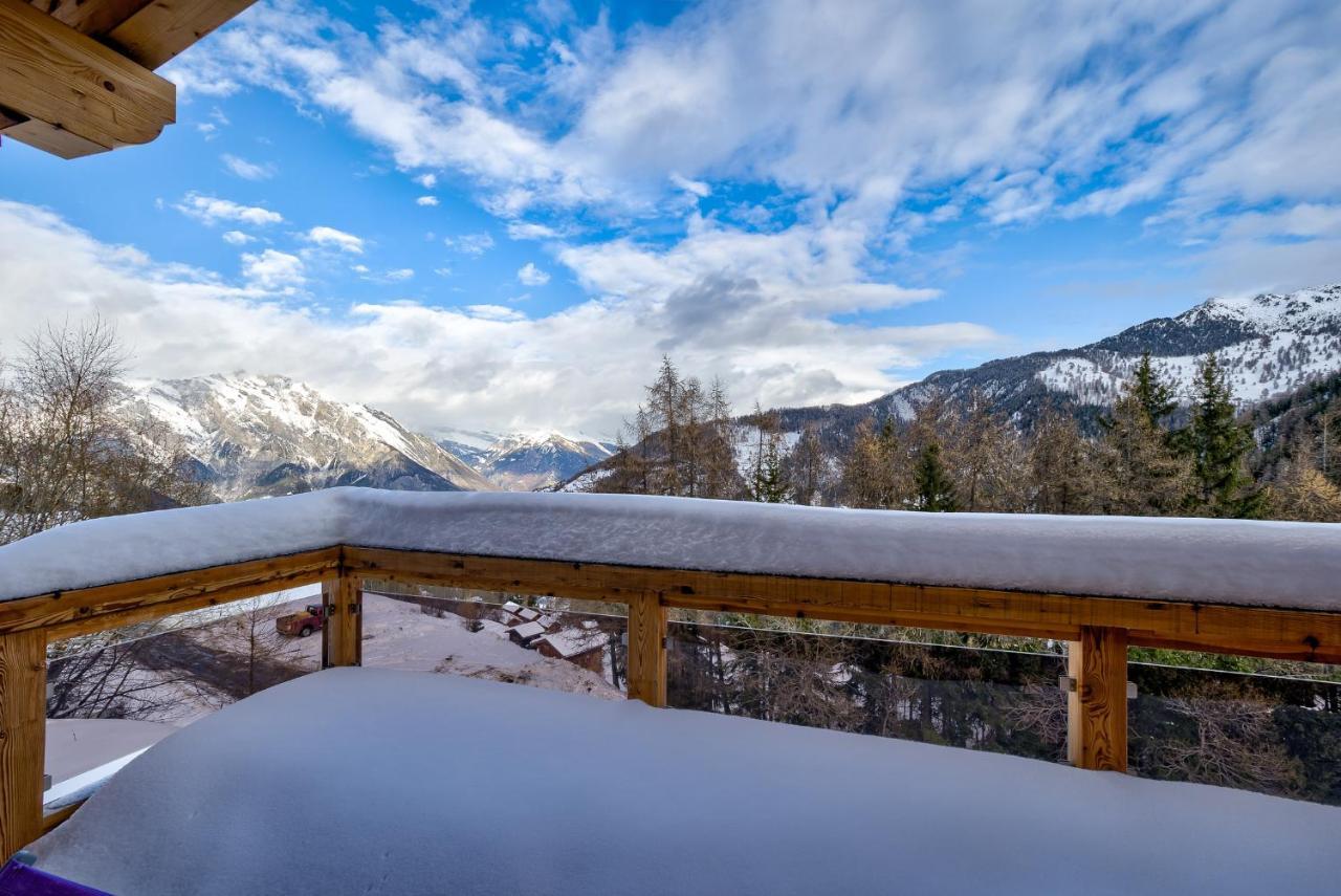 Chalet Flocon De Neige - Jacuzzi - Sauna La Tzoumaz Εξωτερικό φωτογραφία