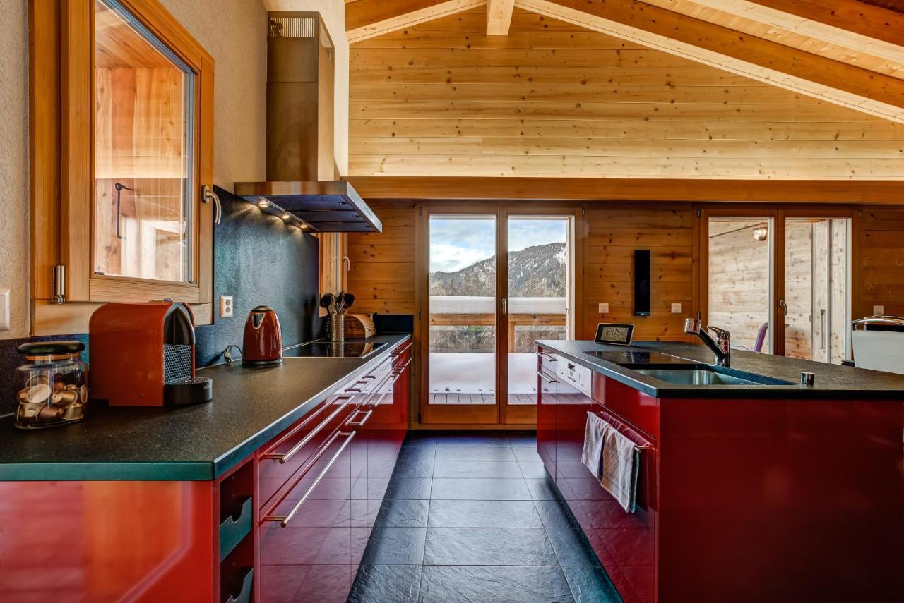 Chalet Flocon De Neige - Jacuzzi - Sauna La Tzoumaz Εξωτερικό φωτογραφία
