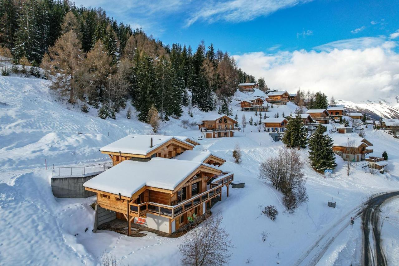 Chalet Flocon De Neige - Jacuzzi - Sauna La Tzoumaz Εξωτερικό φωτογραφία