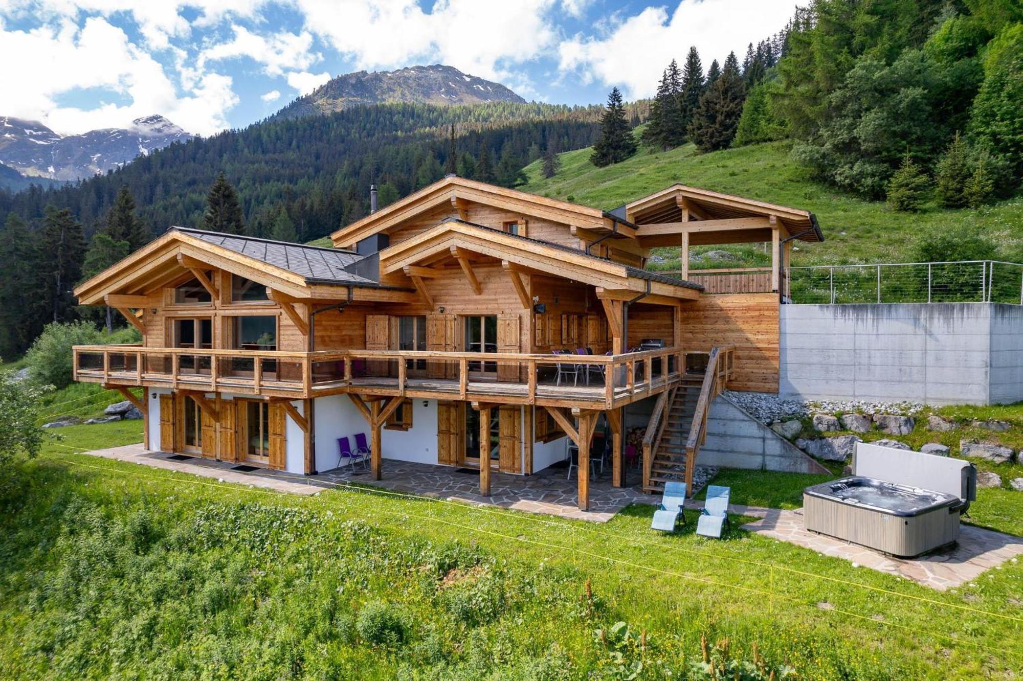 Chalet Flocon De Neige - Jacuzzi - Sauna La Tzoumaz Εξωτερικό φωτογραφία