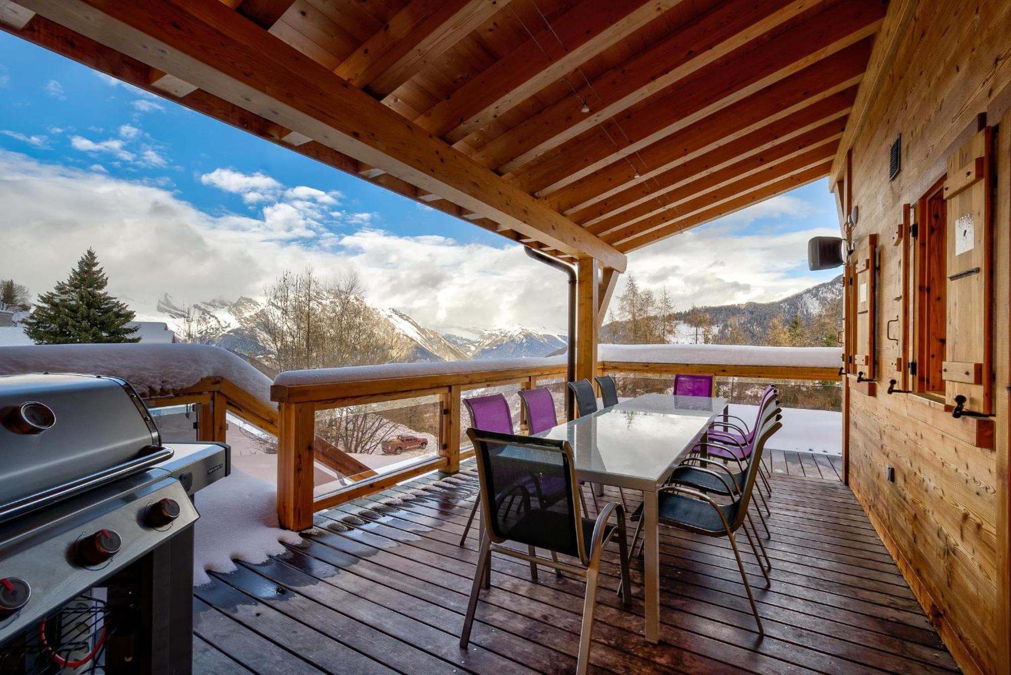 Chalet Flocon De Neige - Jacuzzi - Sauna La Tzoumaz Εξωτερικό φωτογραφία